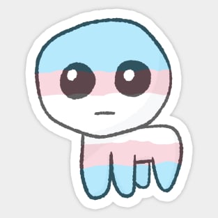 TBH Autism Creature Transgender Pride Flag Sticker